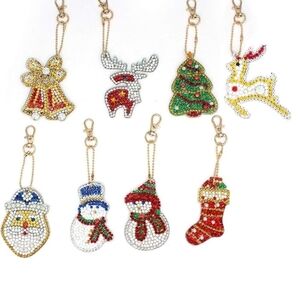 Festive Holiday Keychain Set